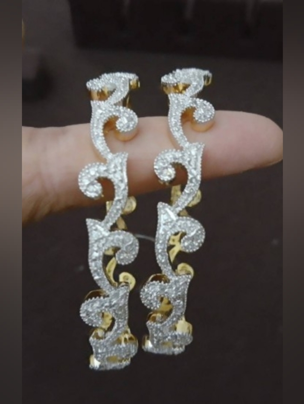 Elegant Gold & Silver Ad Handcrafted  Bangles- Women Jewelry